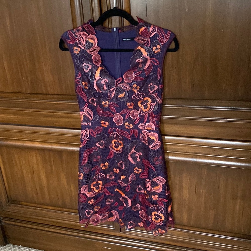 Gorgeous plum Karen Mullen lace dress size 4